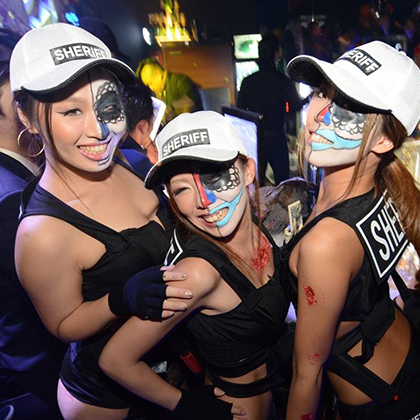 Nightlife in Osaka-GHOST ultra lounge Nightclub 2015.HALLOWEEN